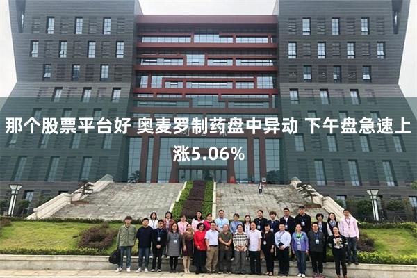 那个股票平台好 奥麦罗制药盘中异动 下午盘急速上涨5.06%