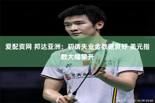 爱配资网 邦达亚洲：初请失业金数据良好 美元指数大幅攀升