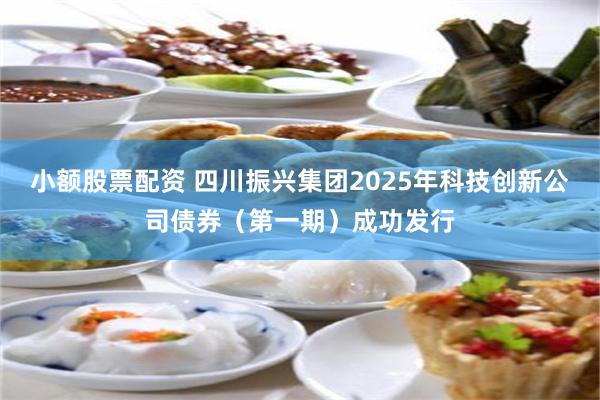 小额股票配资 四川振兴集团2025年科技创新公司债券（第一期）成功发行